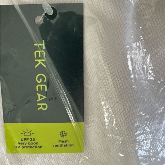 Tek Gear Men’s White Polo Shirt Classic Fit 3 Button Placket Large White - Picture 4 of 5